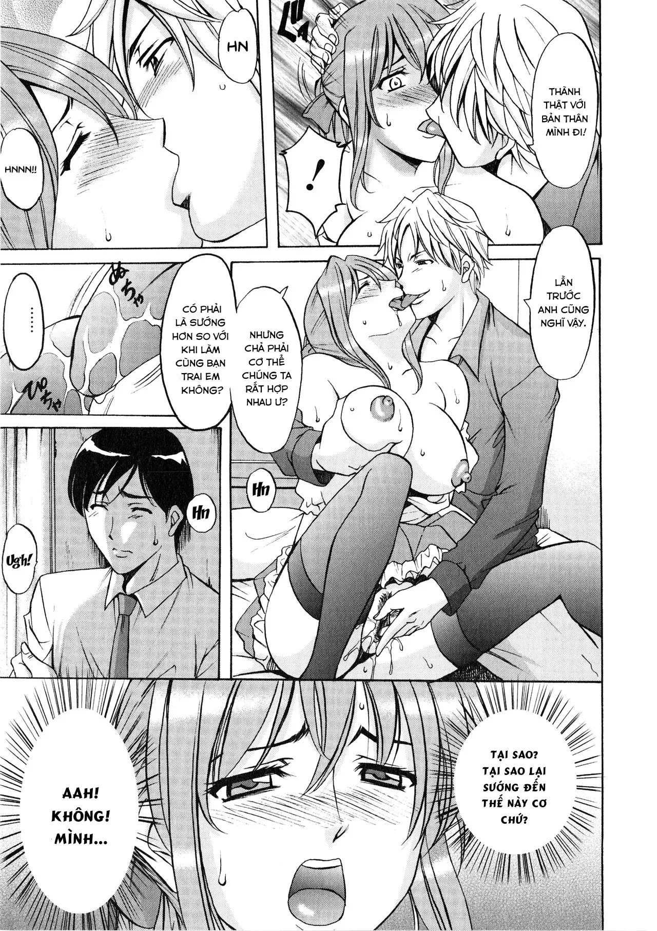 HentaiVN.net - Ảnh 14 - Yuuwaku no Toshiue Apartment - Chap 7