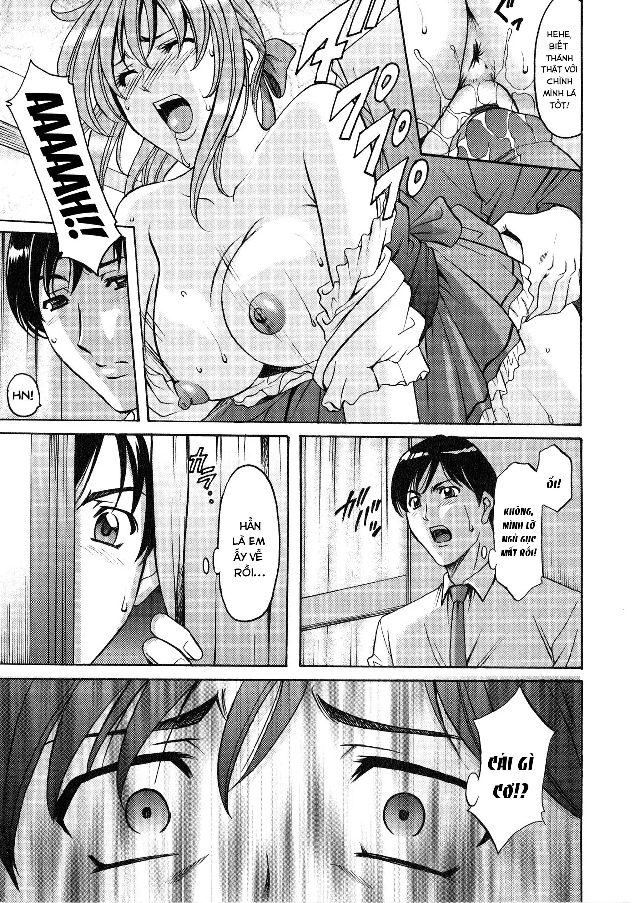 HentaiVN.net - Ảnh 16 - Yuuwaku no Toshiue Apartment - Chap 7