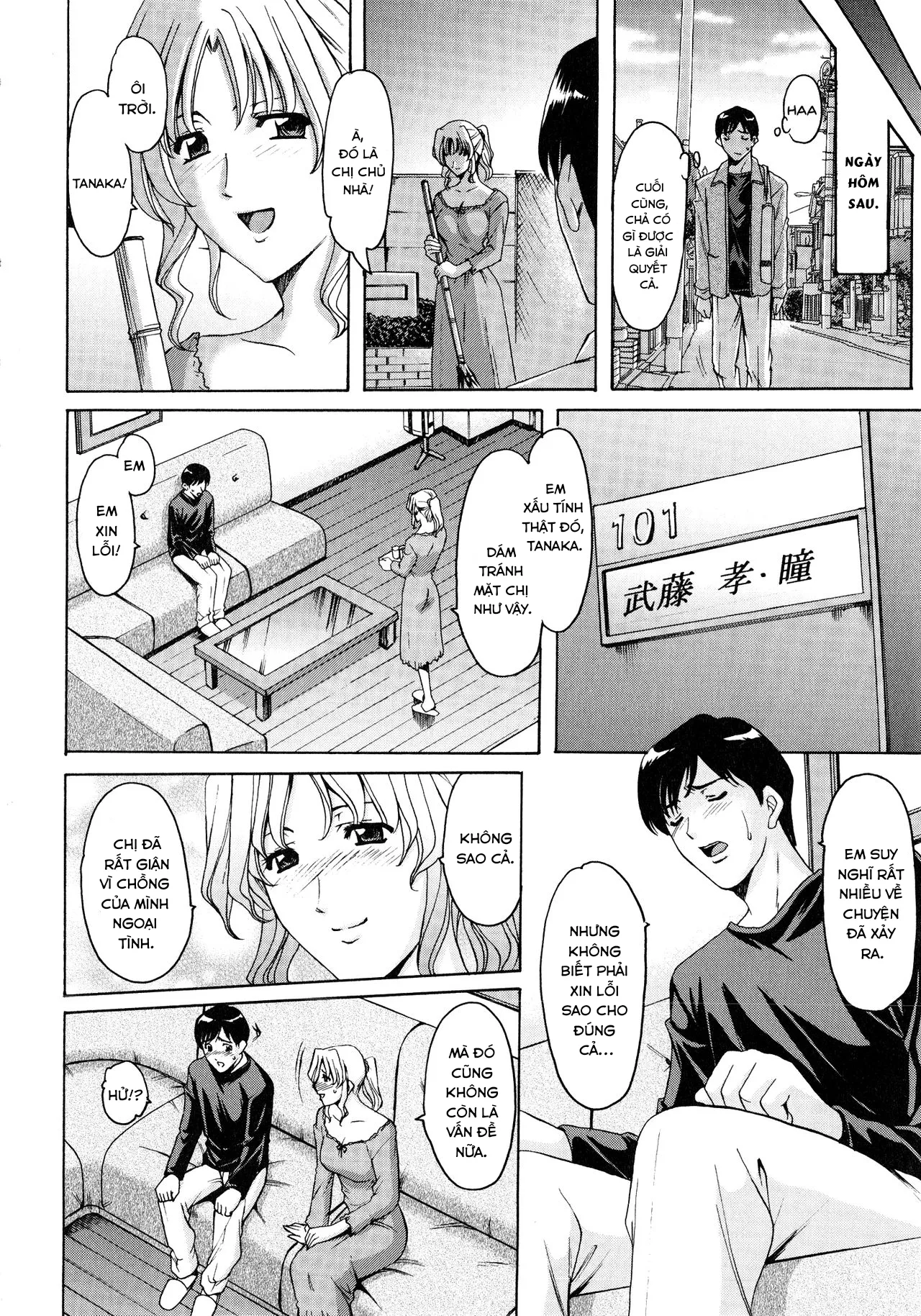 HentaiVN.net - Ảnh 16 - Yuuwaku no Toshiue Apartment - Chap 9 end