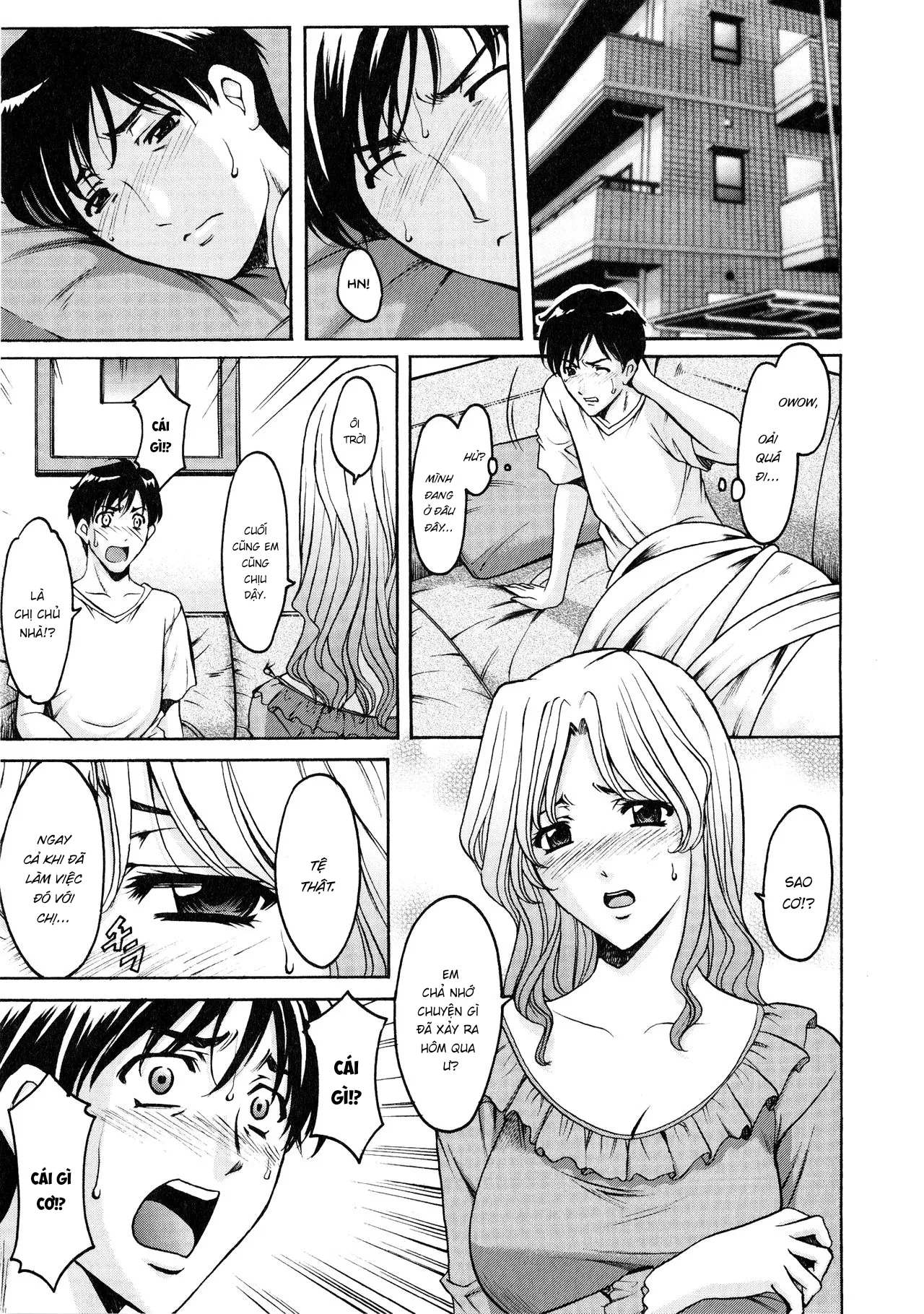 HentaiVN.net - Ảnh 3 - Yuuwaku no Toshiue Apartment - Chap 9 end