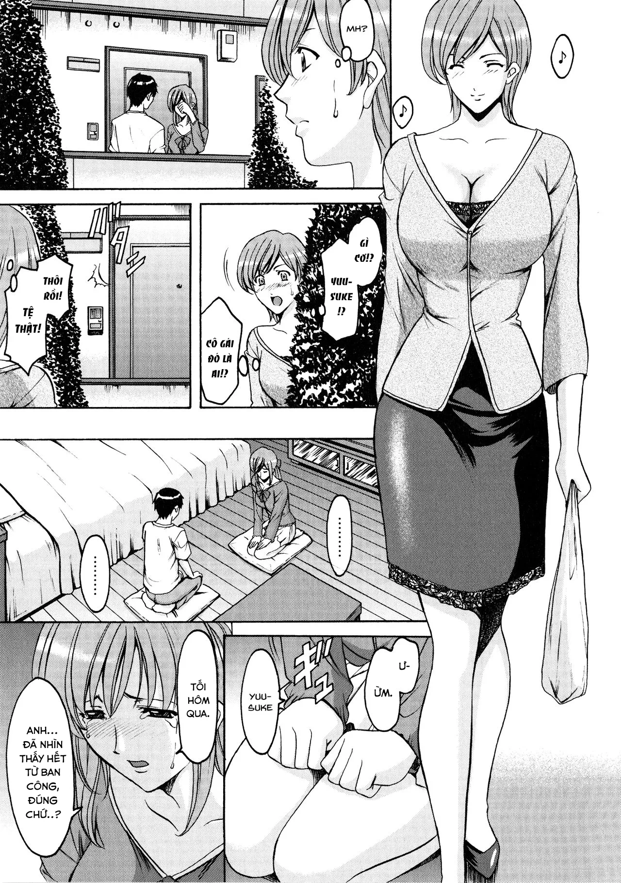HentaiVN.net - Ảnh 5 - Yuuwaku no Toshiue Apartment - Chap 9 end
