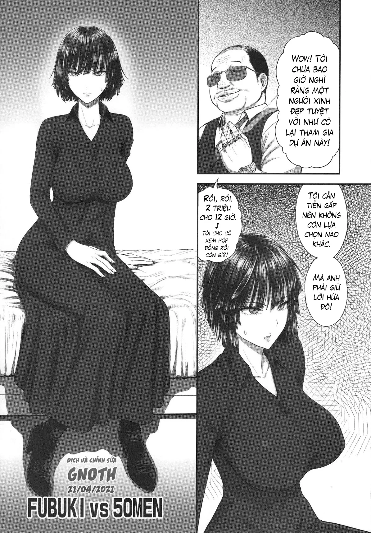 HentaiVN.net - Ảnh 5 - FUBUKI vs 50 MEN (One Punch Man) (bản đẹp) - Oneshot