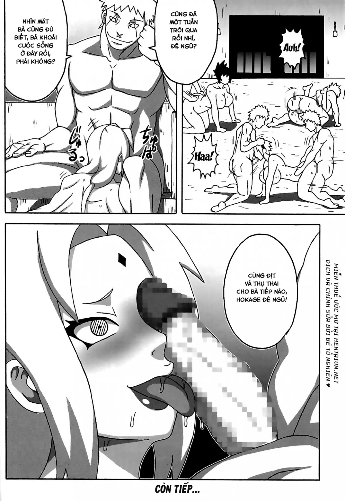 HentaiVN.net - Ảnh 41 - Tsunade Trong Ngục Tù Dâm Tà Tập 3 [Tsunade no In Kangoku SS, ツナデの淫監獄SS] - Oneshot