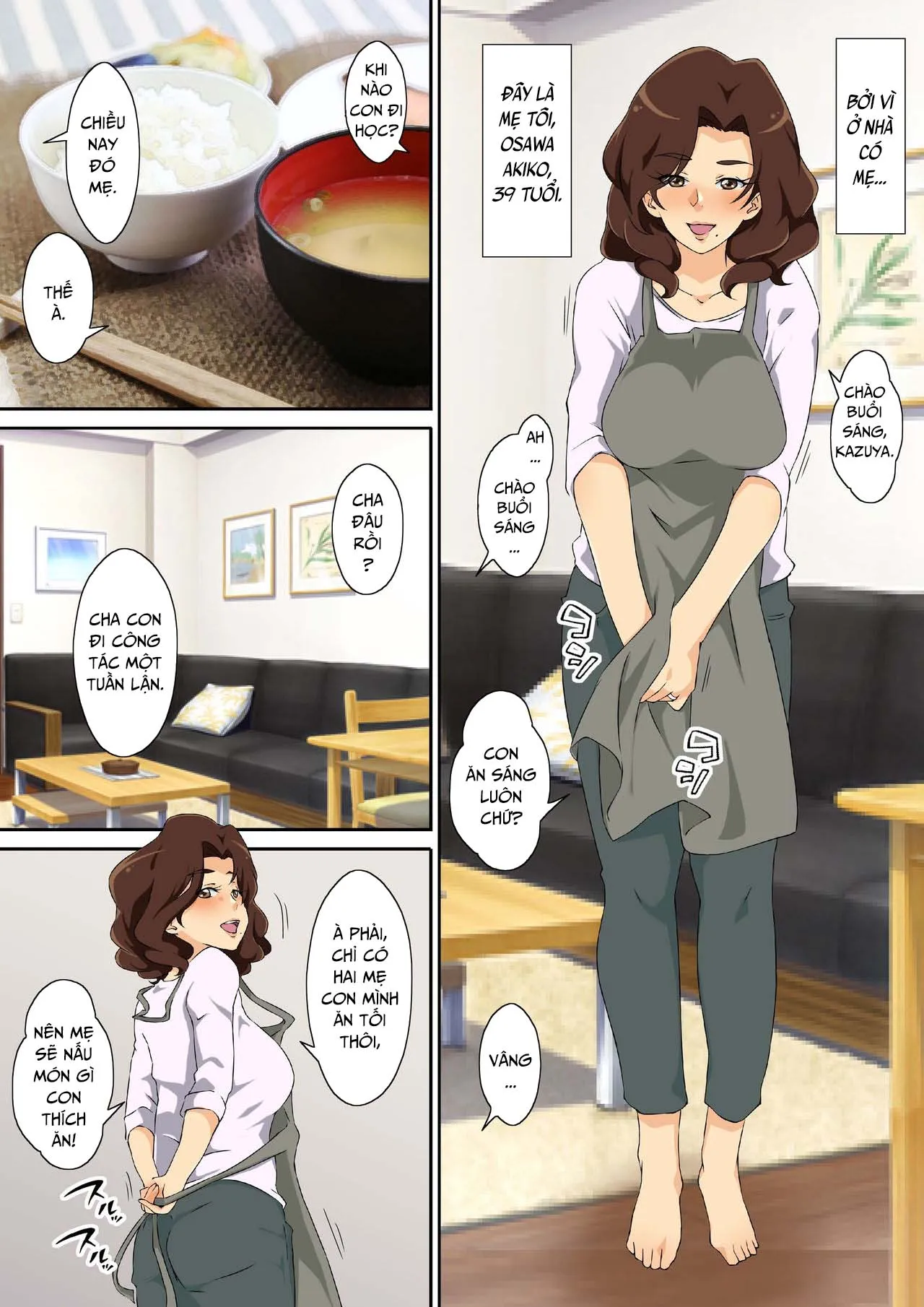 HentaiVN.net - Ảnh 3 - My lewd lust for my mother explodes! [Kaa-san ni Ore no Chinpo Ataetara Yokkyuu Fuman datta Rashiku Chou Dohentai ni Henbou] - Chap 1