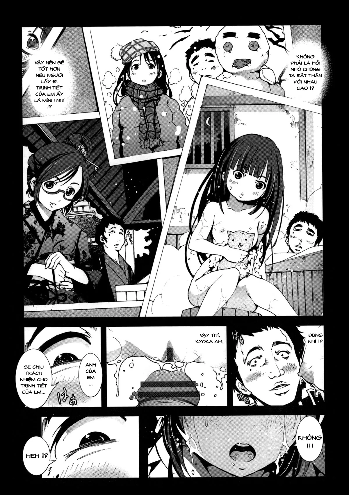 HentaiVN.net - Ảnh 10 - Tale of a Virgin's Rape and Despair [Zetsubou no Inaka Shojo ~Hyougo Hen~] - Chap 8