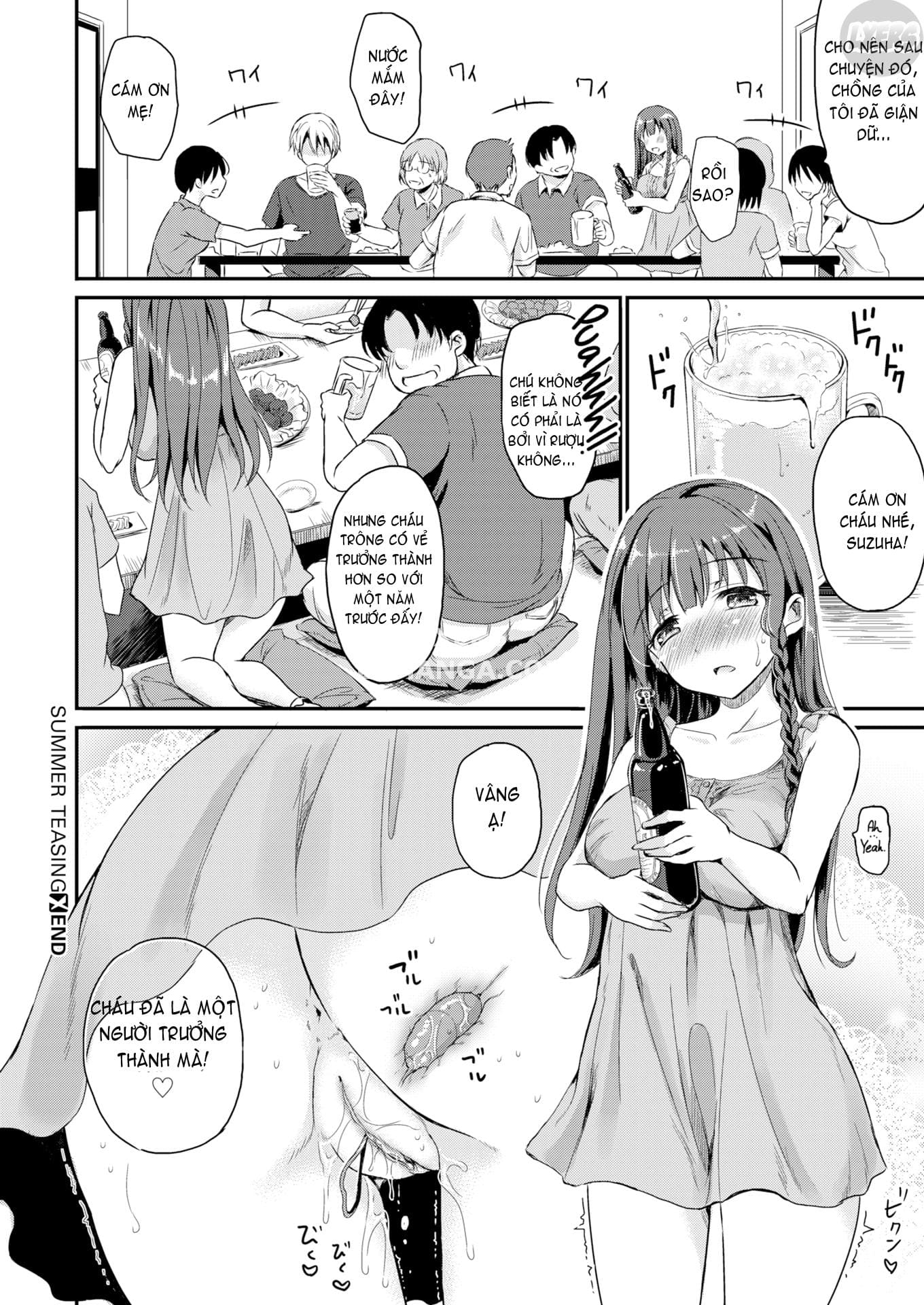 HentaiVN.net - Ảnh 26 - Kì nghỉ hè thú vị ! [Summer teasing] - Oneshot
