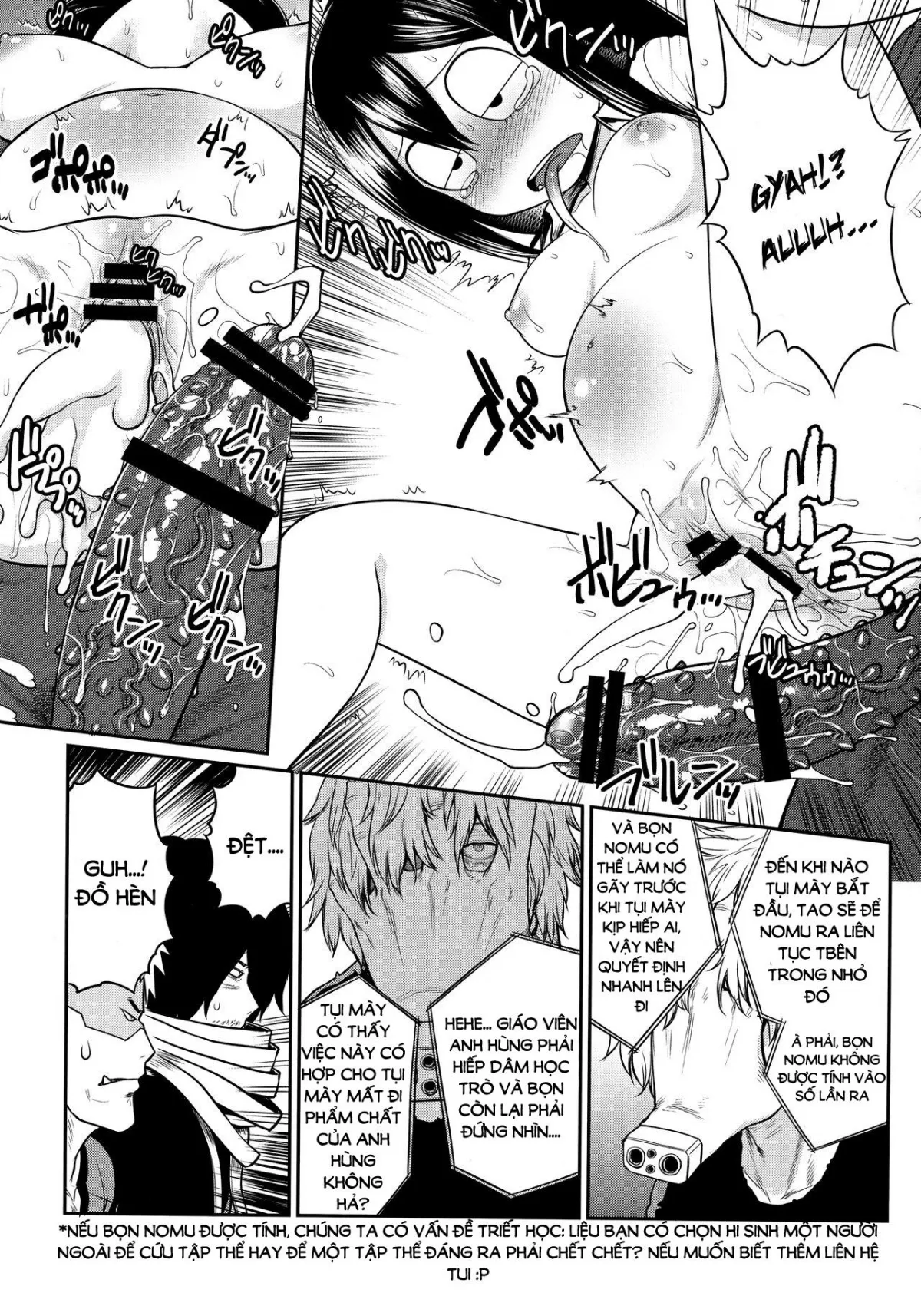 HentaiVN.net - Ảnh 8 - My gangbang academia (My hero academia) - Oneshot