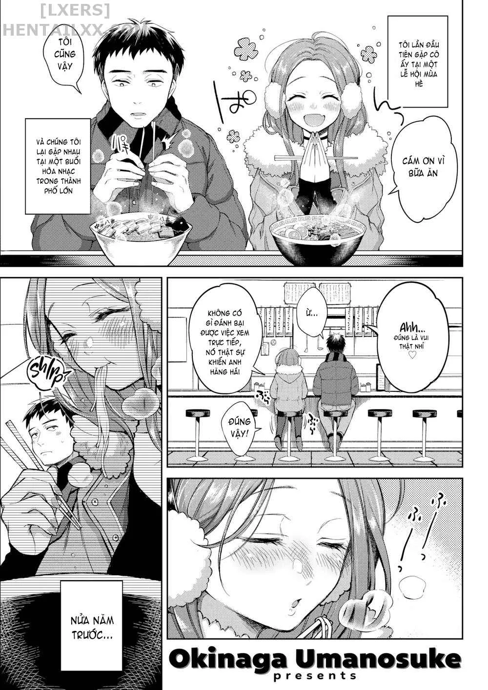HentaiVN.net - Ảnh 4 - Nenmaku [Honeymoon; After the Honeymoon; Once You Go Halfway Around the World; Milky Lip; July’s Golden Ratio; Evening Warmed Sake; Suffering From Sin] - Chap 3 - Once You Go Halfway Around the World