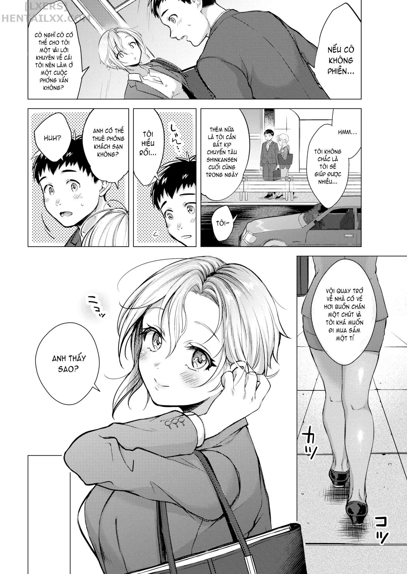 HentaiVN.net - Ảnh 8 - Nenmaku [Honeymoon; After the Honeymoon; Once You Go Halfway Around the World; Milky Lip; July’s Golden Ratio; Evening Warmed Sake; Suffering From Sin] - Chap 4 - Milky Lip