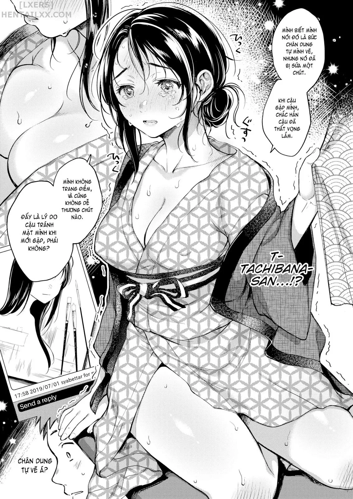 HentaiVN.net - Ảnh 10 - Nenmaku [Honeymoon; After the Honeymoon; Once You Go Halfway Around the World; Milky Lip; July’s Golden Ratio; Evening Warmed Sake; Suffering From Sin] - Chap 5 - July’s Golden Ratio