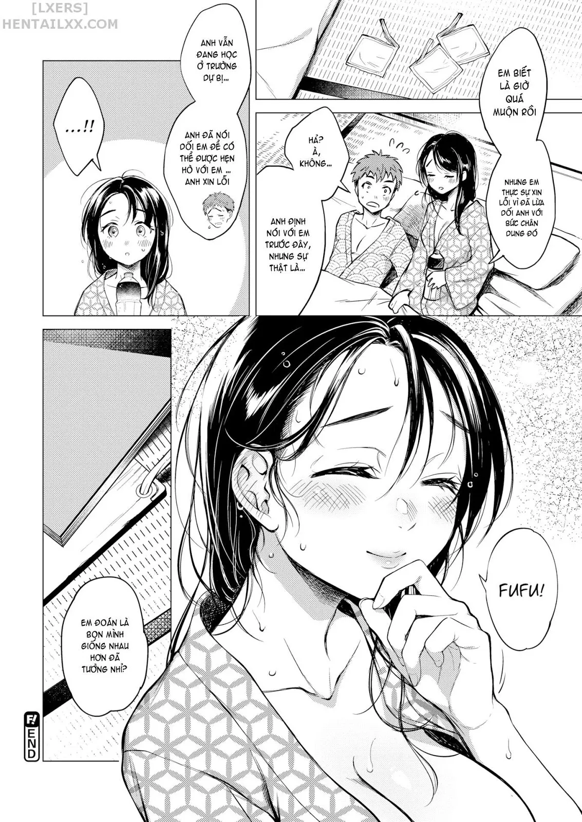HentaiVN.net - Ảnh 23 - Nenmaku [Honeymoon; After the Honeymoon; Once You Go Halfway Around the World; Milky Lip; July’s Golden Ratio; Evening Warmed Sake; Suffering From Sin] - Chap 5 - July’s Golden Ratio