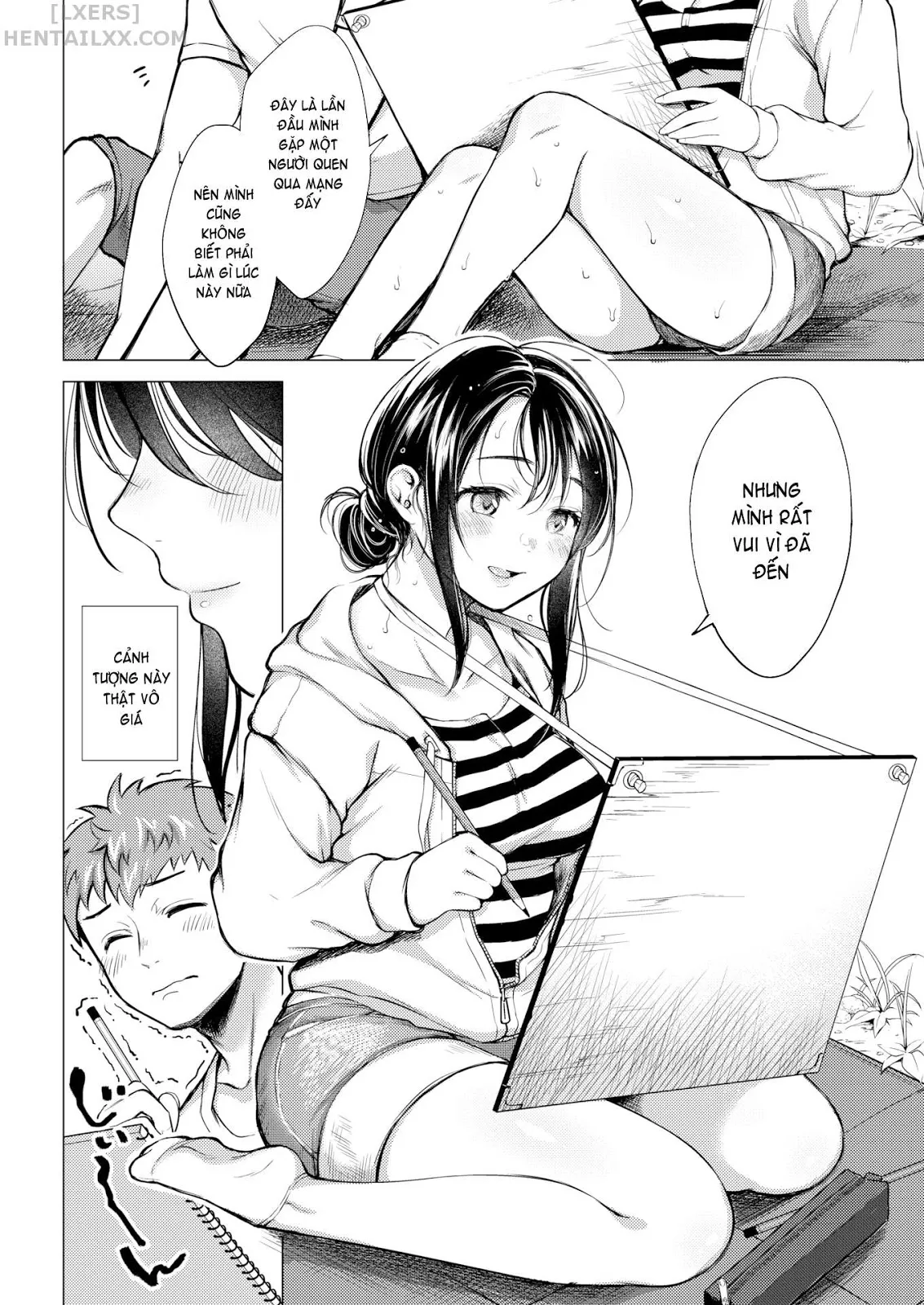 HentaiVN.net - Ảnh 7 - Nenmaku [Honeymoon; After the Honeymoon; Once You Go Halfway Around the World; Milky Lip; July’s Golden Ratio; Evening Warmed Sake; Suffering From Sin] - Chap 5 - July’s Golden Ratio
