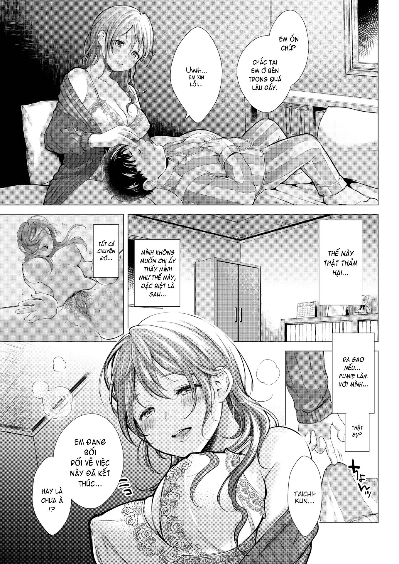 HentaiVN.net - Ảnh 15 - Nenmaku [Honeymoon; After the Honeymoon; Once You Go Halfway Around the World; Milky Lip; July’s Golden Ratio; Evening Warmed Sake; Suffering From Sin] - Chap 7 - Suffering From Sin