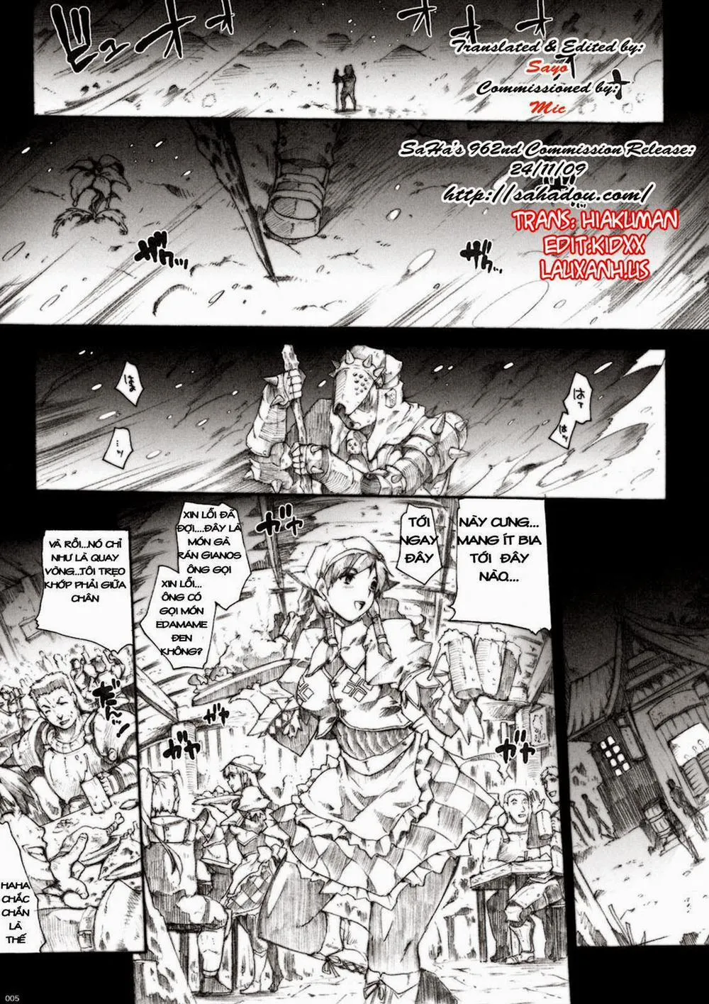 HentaiVN.net - Ảnh 4 - Invisible Hunter (Monster Hunter) - Chương 1