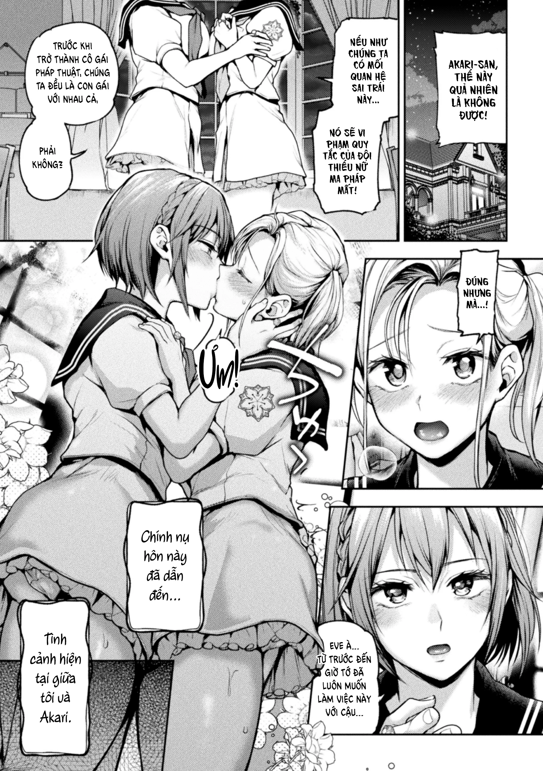 HentaiVN.net - Ảnh 3 - Khi hai Thiếu nữ Ma pháp Hôn nhau - Chap 1