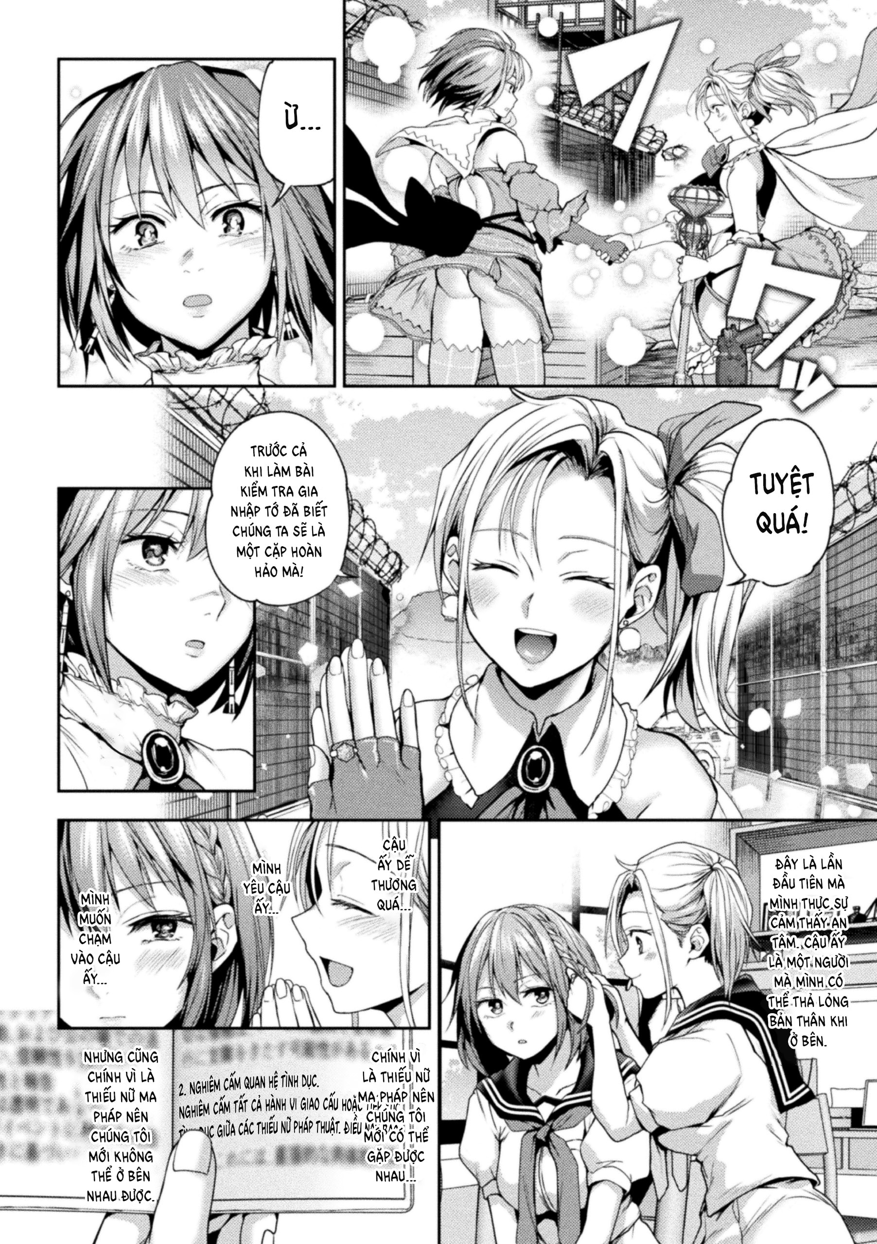 HentaiVN.net - Ảnh 4 - Khi hai Thiếu nữ Ma pháp Hôn nhau - Chap 2