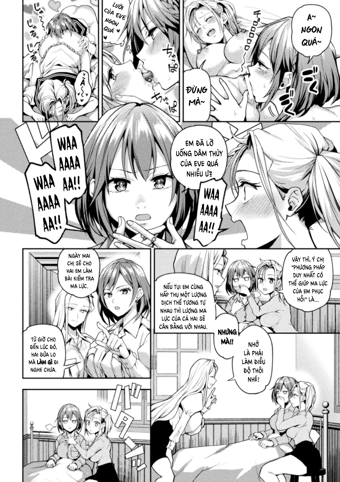 HentaiVN.net - Ảnh 8 - Khi hai Thiếu nữ Ma pháp Hôn nhau - Chap 3
