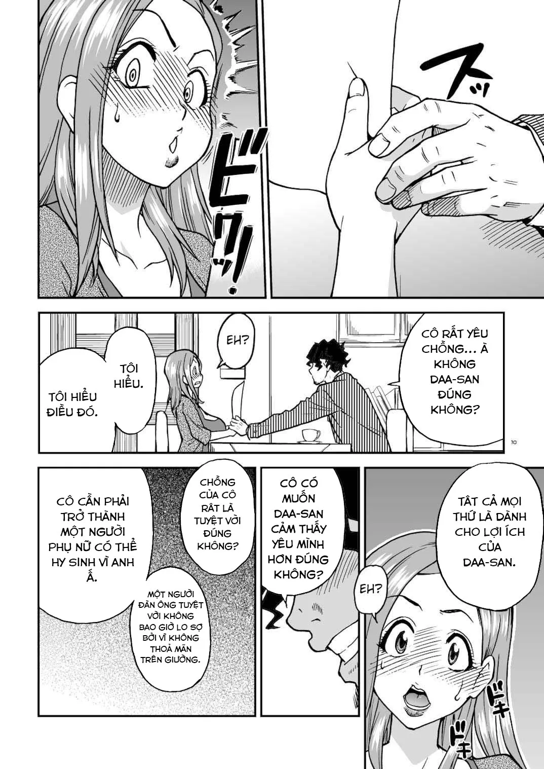 HentaiVN.net - Ảnh 8 - Huấn Luyện Cô Vợ Nội Trợ Vú To [Daasan no Tame ni Okita Kyouko] - Chap 1
