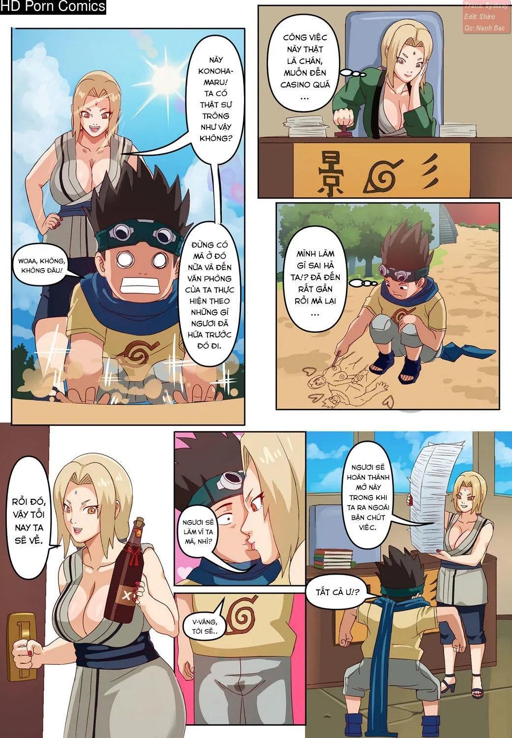 HentaiVN.net - Ảnh 10 - Tsunade & Konohamaru comic porn - Oneshot