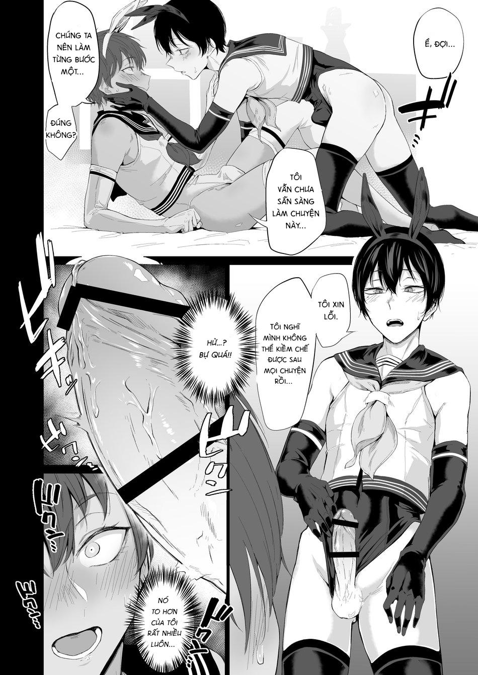 HentaiVN.net - Ảnh 8 - “Konna no, Mou Manko da yo…” Osananajimi no Gokubuto Chinpo de Josou Mesuiki o Oshiekomareta Boku - one shot