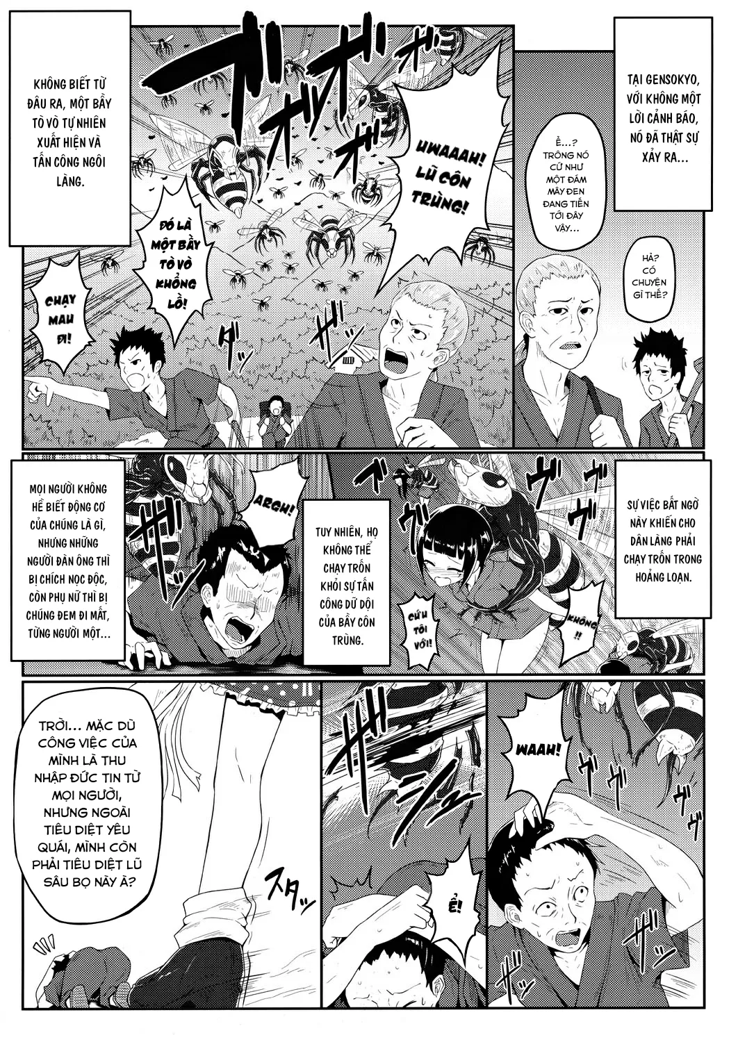 HentaiVN.net - Ảnh 4 - Sanae và cuộc phiêu lưu vào hang tò vò(Touhou Project) [Gokuchuu Seikatsu ~Sanae Hachi~ (Touhou Project)] - Oneshot