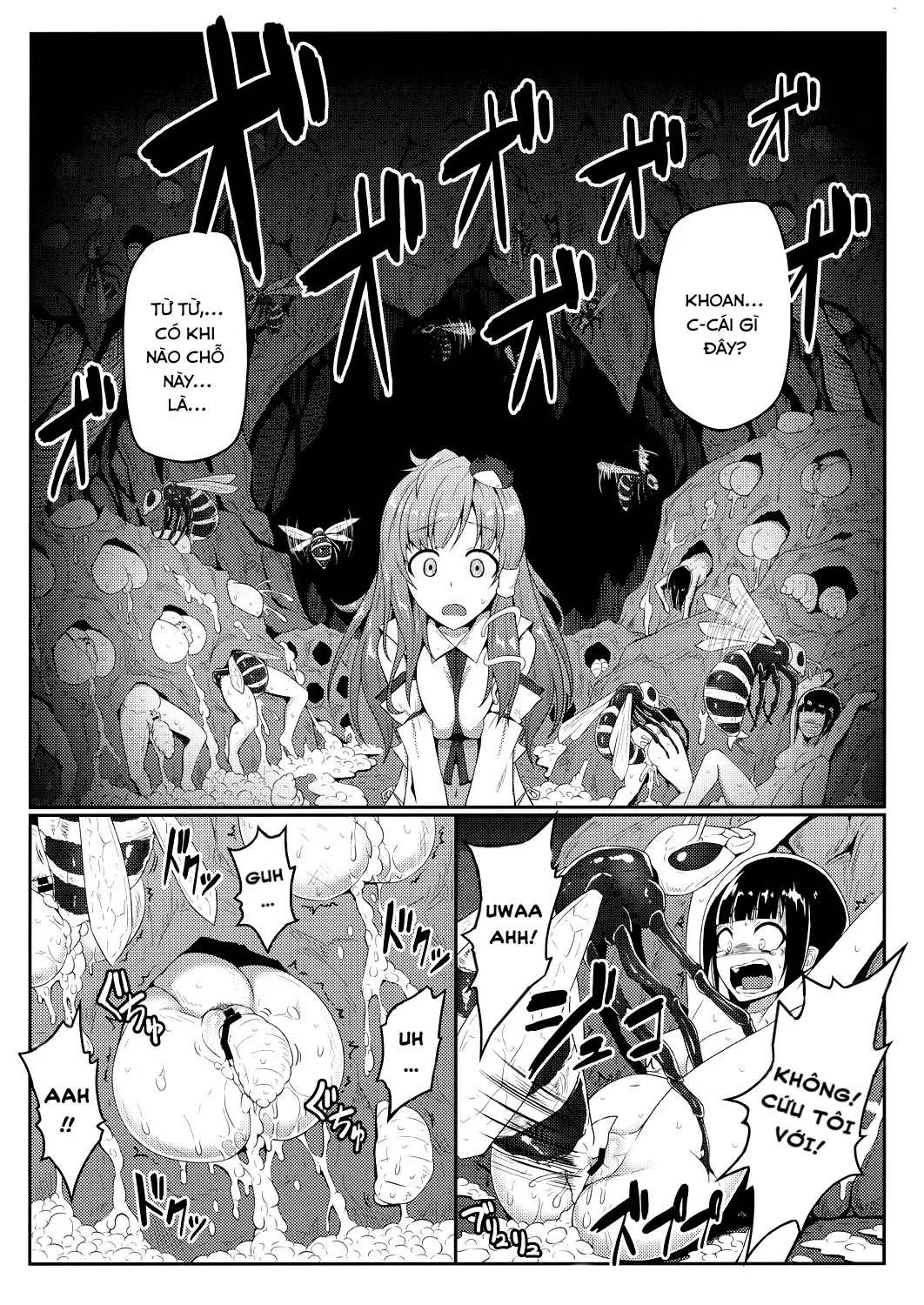 HentaiVN.net - Ảnh 7 - Sanae và cuộc phiêu lưu vào hang tò vò(Touhou Project) [Gokuchuu Seikatsu ~Sanae Hachi~ (Touhou Project)] - Oneshot