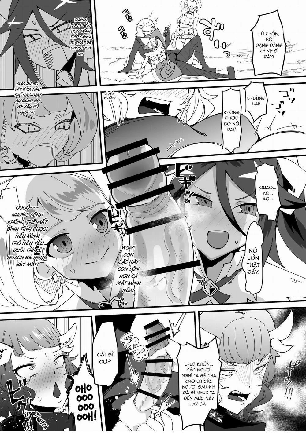HentaiVN.net - Ảnh 10 - Đại ác quỷ có điểm yếu là một con c*c khổ dâm - Oneshot