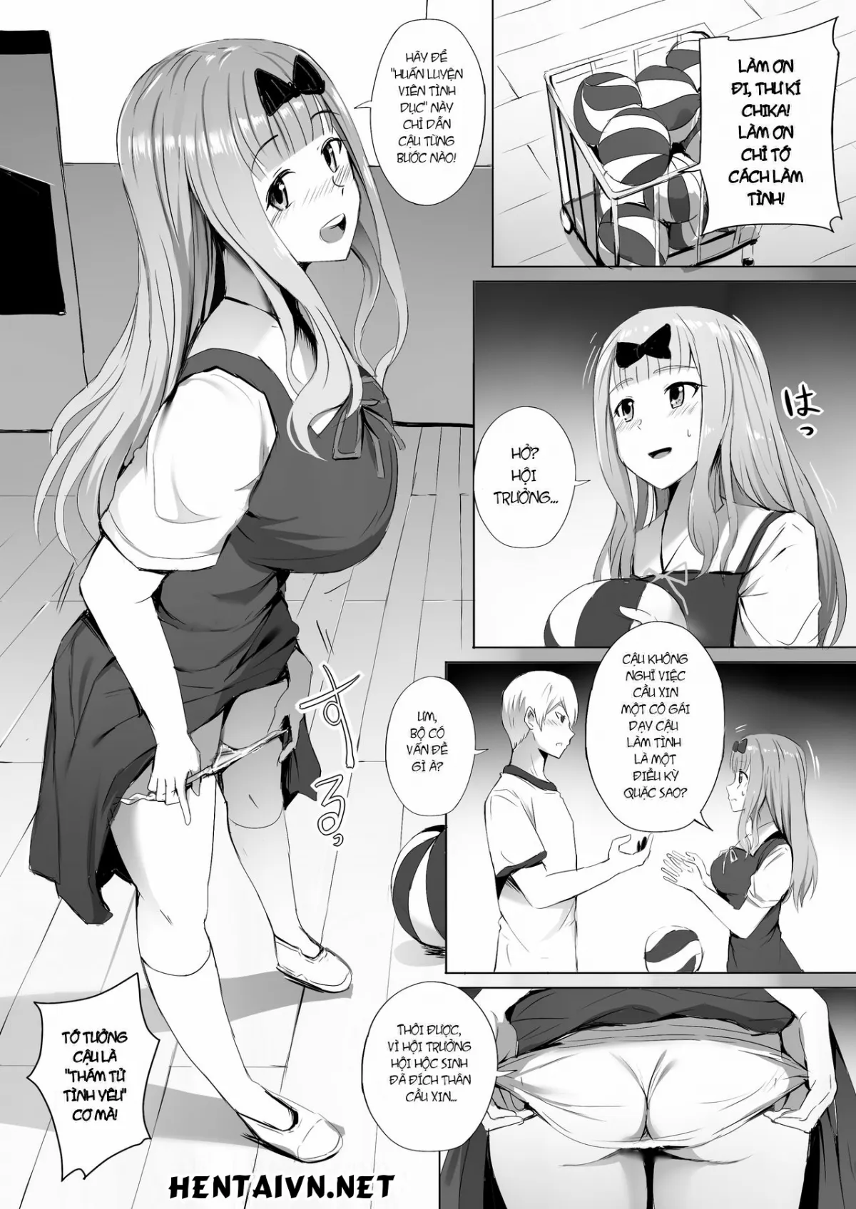 HentaiVN.net - Ảnh 3 - Tôi Muốn Được Thư Ký Chika Huấn Luyện Đặc Biệt (Kaguya-sama wa Kokurasetai) [Gakuseikai-shoki ni Tokkun-shitai -Shijuuhatte Battle no Seijoui Oshiete ~Coach- (Kaguya-sama wa Kokurasetai); 学生会書記に特訓したい -四十八手バトルの正常位教えて~コーチ- (かぐや様は告らせたい)] - Oneshot