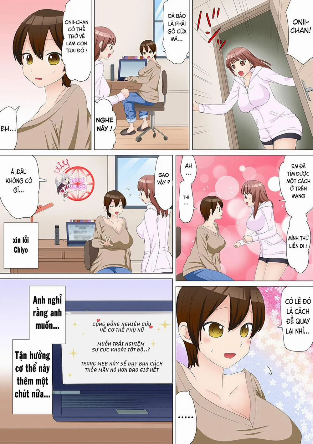HentaiVN.net - Ảnh 25 - Nyotaika Shitara - Chương 2 Threesome 0 -End