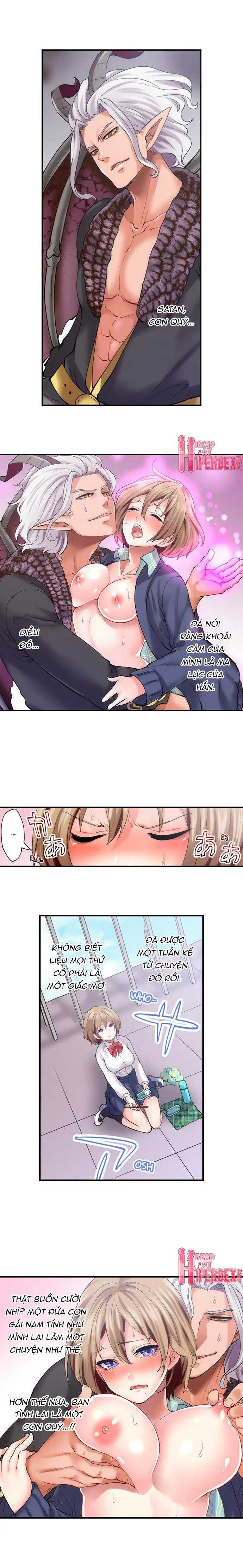 HentaiVN.net - Ảnh 8 - Hợp đồng của quỷ Satan [Made a Pact With a Demon: He Took My Virginity] - Chapter 7: Chúc mừng năm mới nhé anh em!!