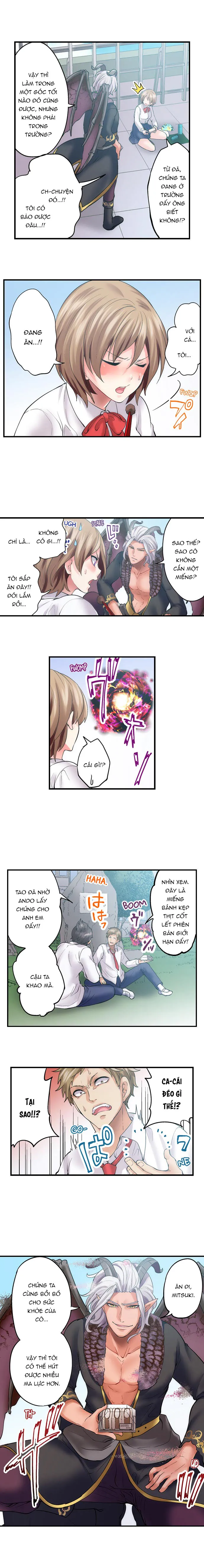 HentaiVN.net - Ảnh 4 - Hợp đồng của quỷ Satan [Made a Pact With a Demon: He Took My Virginity] - Chapter 8: Mãi mới có ngày nghỉ :((