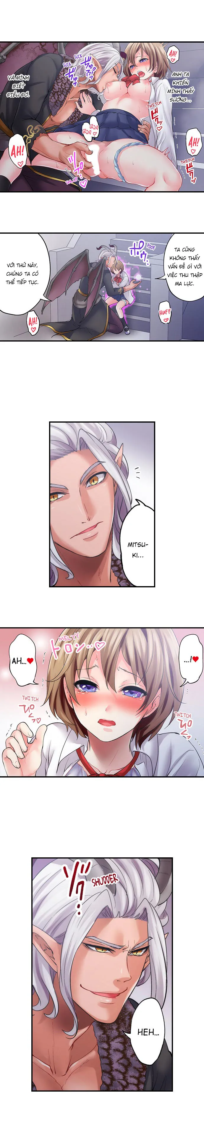 HentaiVN.net - Ảnh 8 - Hợp đồng của quỷ Satan [Made a Pact With a Demon: He Took My Virginity] - Chapter 9: Lâuu