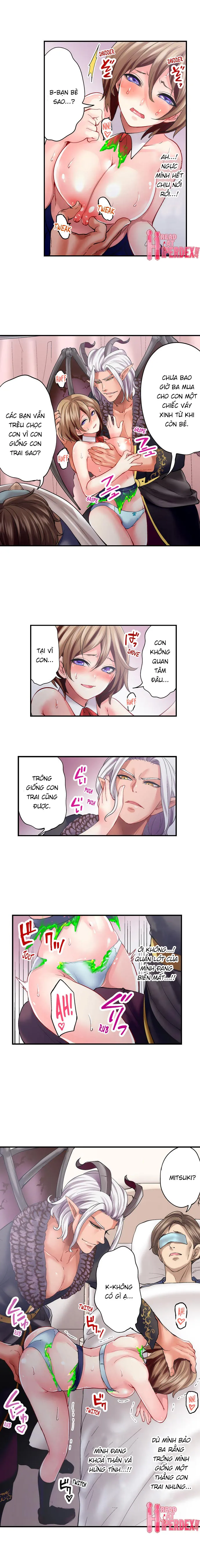 HentaiVN.net - Ảnh 6 - Hợp đồng của quỷ Satan [Made a Pact With a Demon: He Took My Virginity] - Chapter 11: Đụ nhau trước mặt ba
