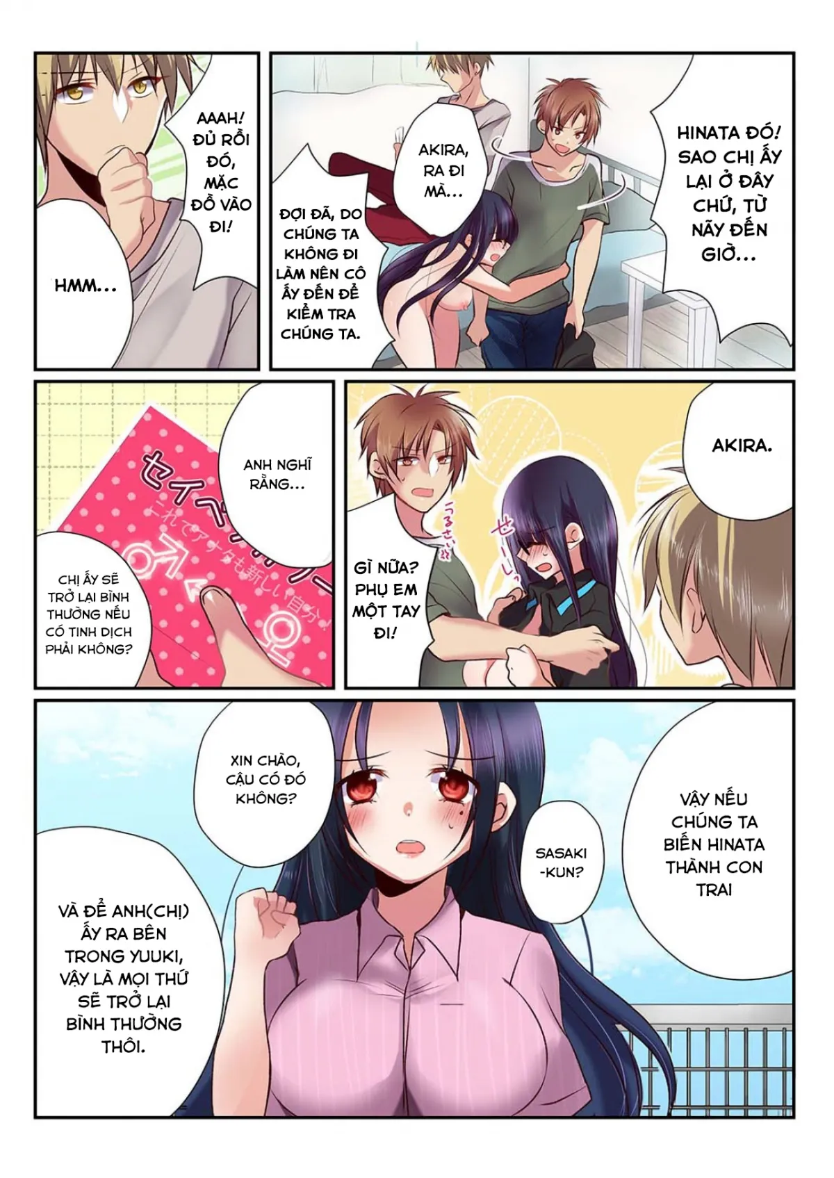 HentaiVN.net - Ảnh 22 - Điều tôi muốn làm khi là con gái! [女の身体でシたいこと！; Onna no Karada de Shitai Koto!; Onna No Karada De Shitai Koto! ~♂⇔♀ Kaikan Irekawari Life~] - Chap 1.2