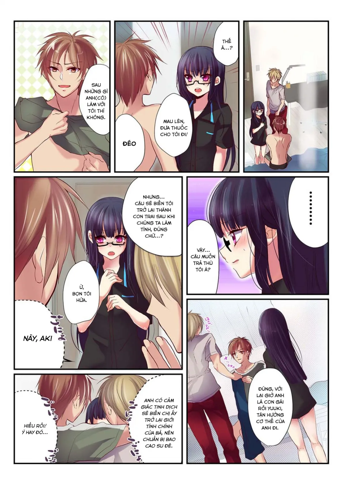 HentaiVN.net - Ảnh 3 - Điều tôi muốn làm khi là con gái! [女の身体でシたいこと！; Onna no Karada de Shitai Koto!; Onna No Karada De Shitai Koto! ~♂⇔♀ Kaikan Irekawari Life~] - Chap 1.2