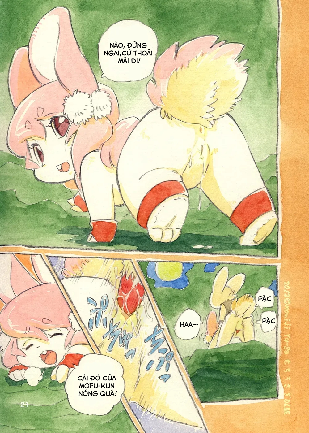 HentaiVN.net - Ảnh 20 - Tôi Và Nữ Hoàng Thỏ Mochi - Oneshot