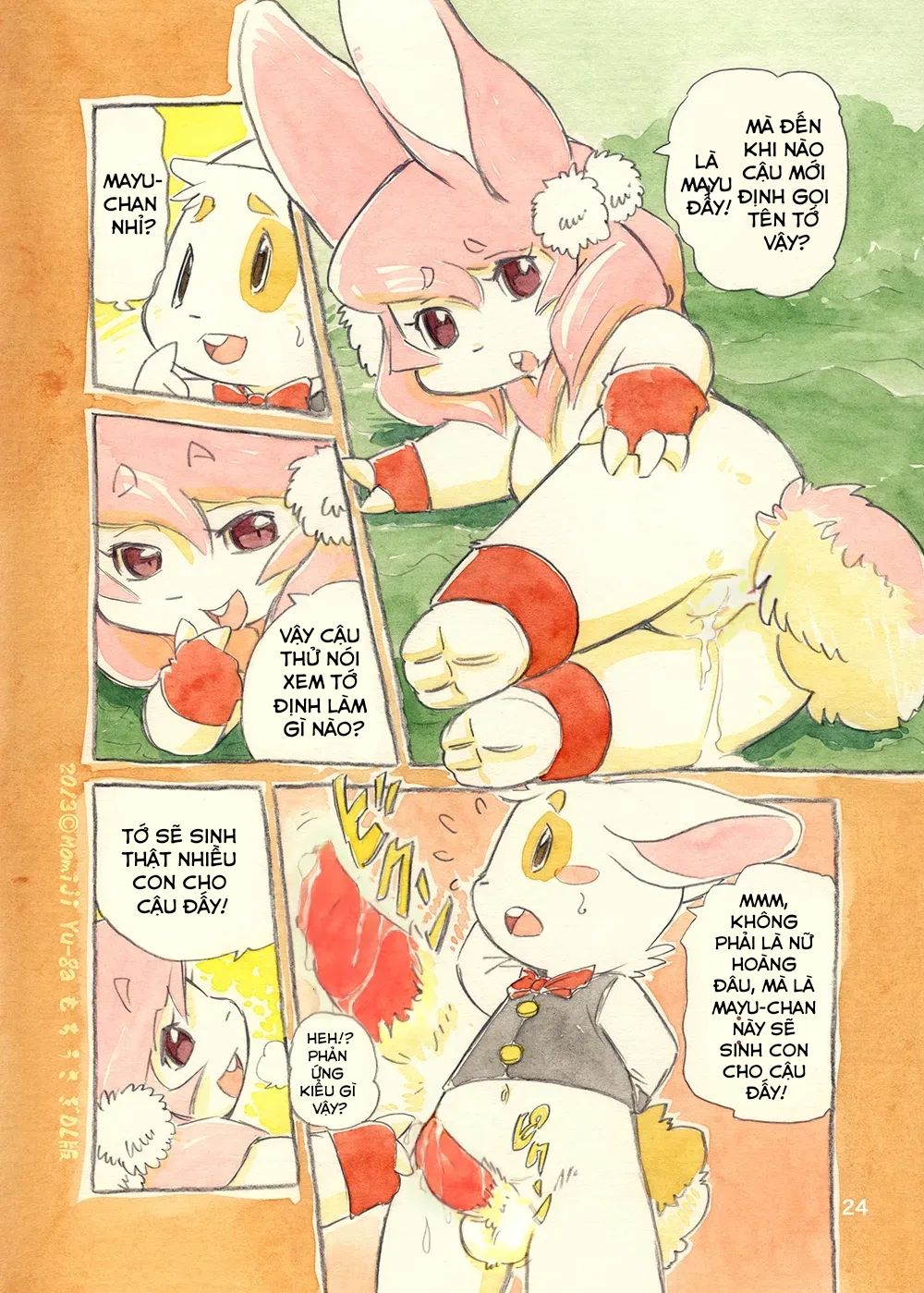 HentaiVN.net - Ảnh 23 - Tôi Và Nữ Hoàng Thỏ Mochi - Oneshot