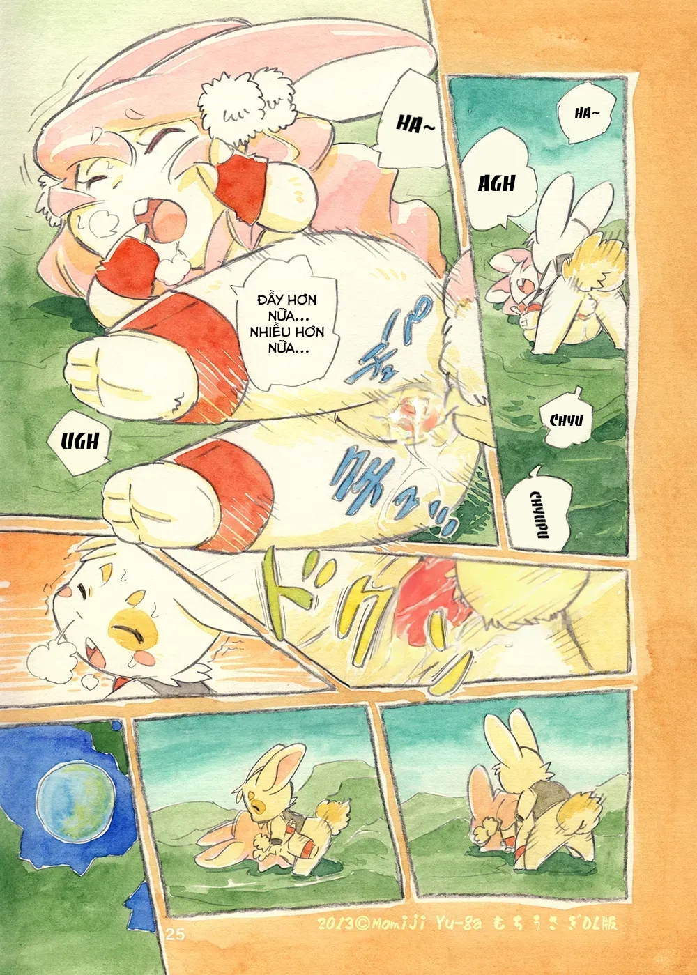 HentaiVN.net - Ảnh 24 - Tôi Và Nữ Hoàng Thỏ Mochi - Oneshot