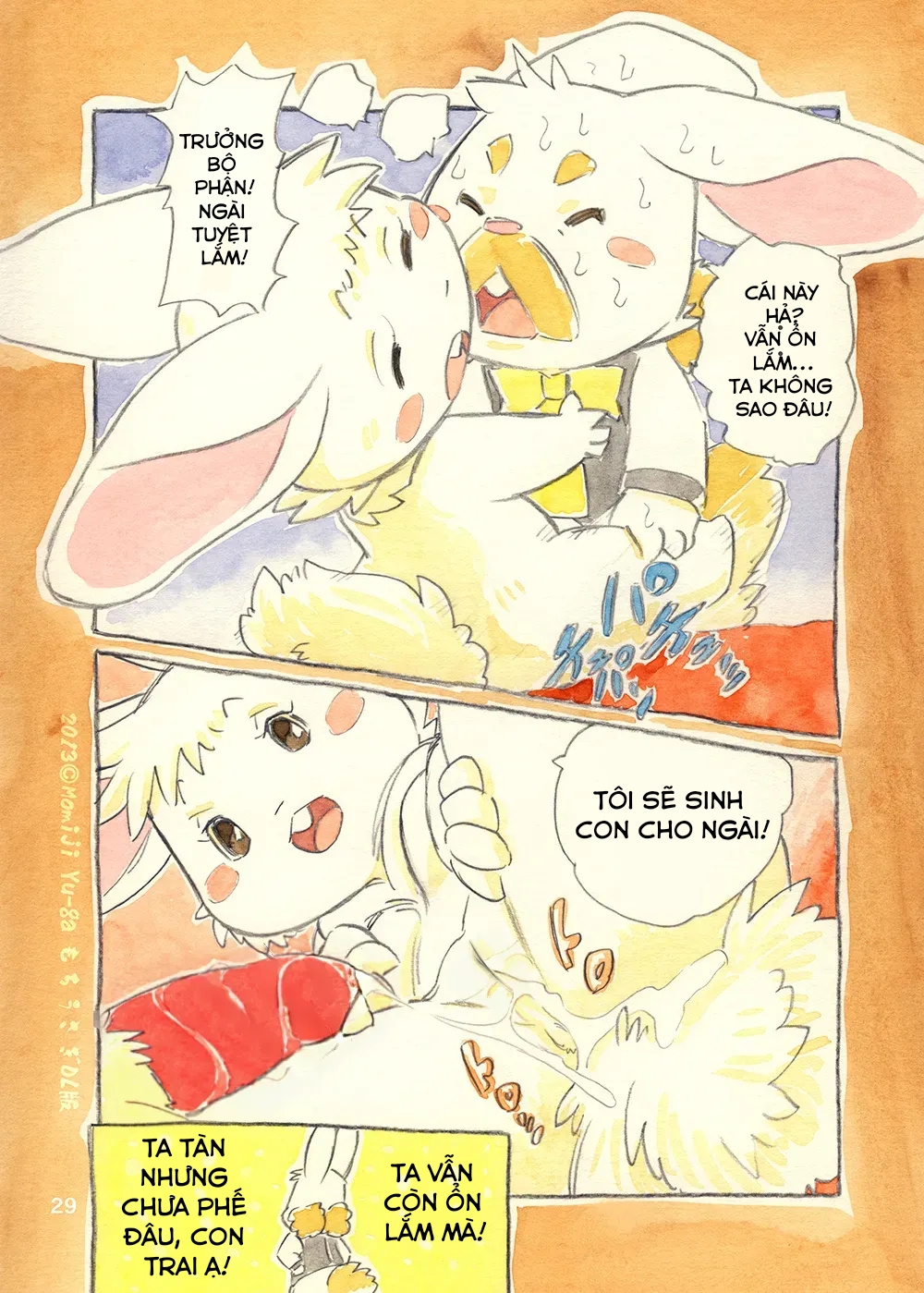 HentaiVN.net - Ảnh 28 - Tôi Và Nữ Hoàng Thỏ Mochi - Oneshot