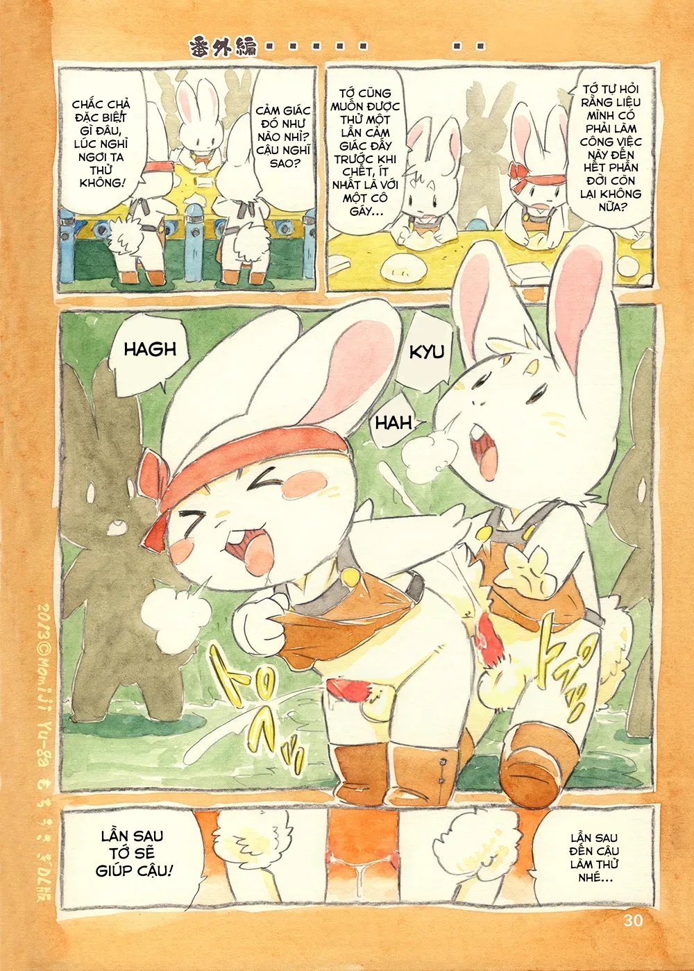 HentaiVN.net - Ảnh 29 - Tôi Và Nữ Hoàng Thỏ Mochi - Oneshot