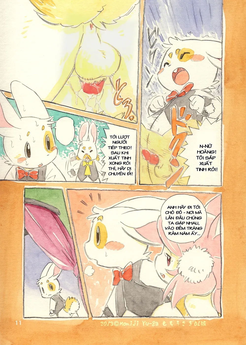 HentaiVN.net - Ảnh 10 - Tôi Và Nữ Hoàng Thỏ Mochi - Oneshot