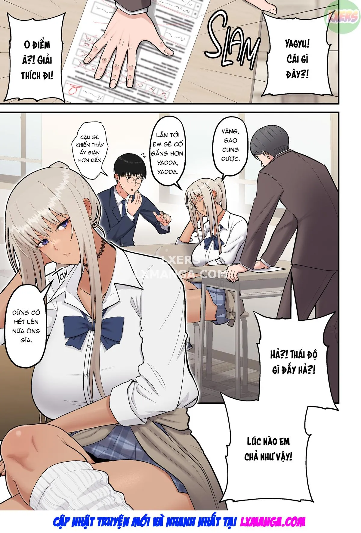 HentaiVN.net - Ảnh 4 - Class no Kinpatsu Kyonyuu Gal to Itya Love Ecchi suru Hanashi - Oneshot