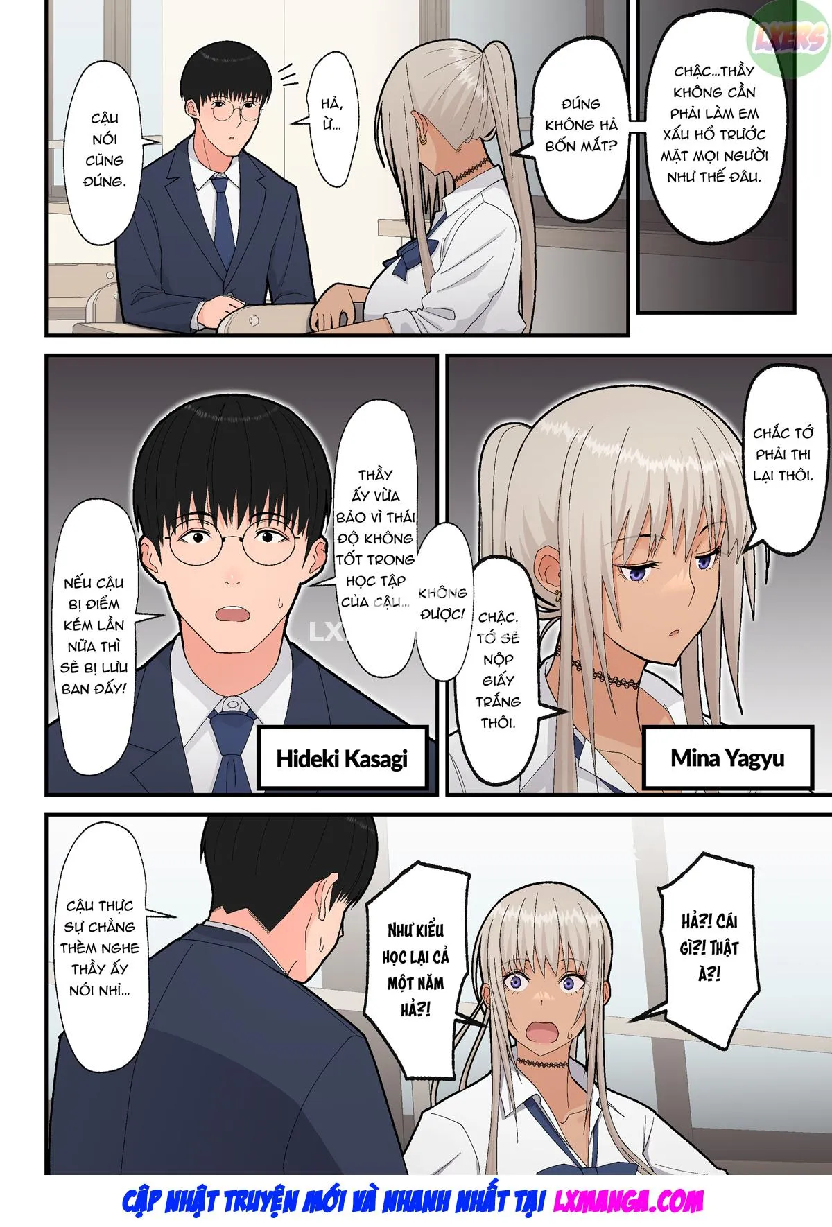 HentaiVN.net - Ảnh 5 - Class no Kinpatsu Kyonyuu Gal to Itya Love Ecchi suru Hanashi - Oneshot