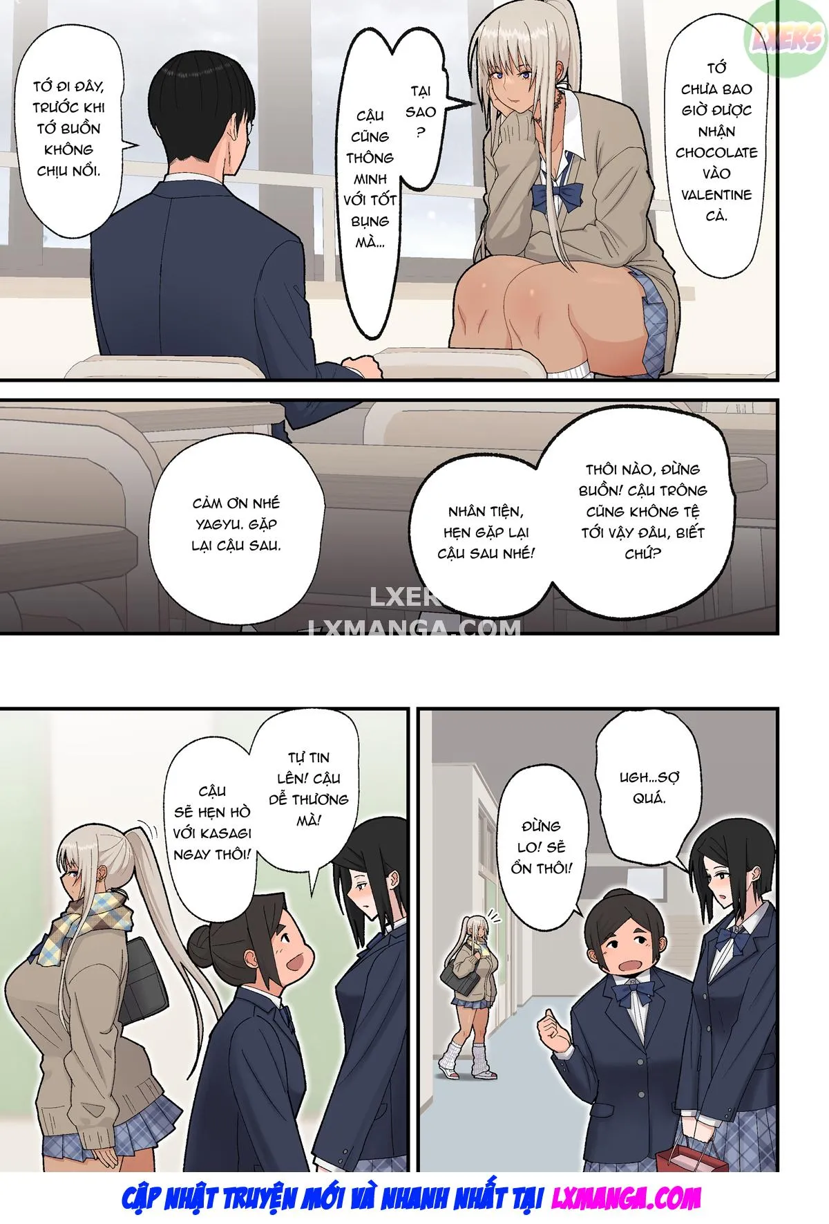 HentaiVN.net - Ảnh 8 - Class no Kinpatsu Kyonyuu Gal to Itya Love Ecchi suru Hanashi - Oneshot