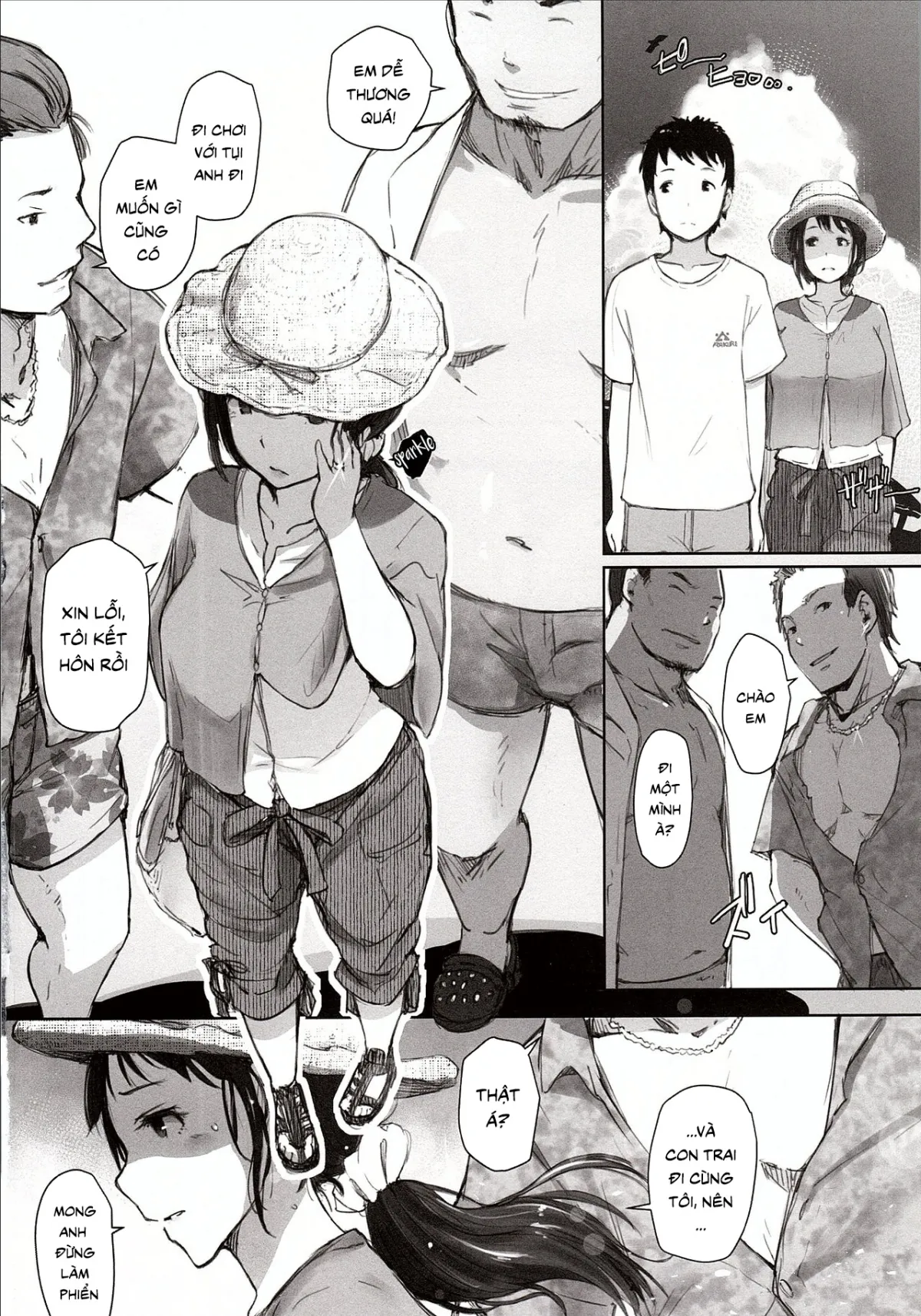 HentaiVN.net - Ảnh 4 - Hitozuma Nanpa NTR Kaisui Yokujou [人妻ナンパNTR海水浴場] - Oneshot