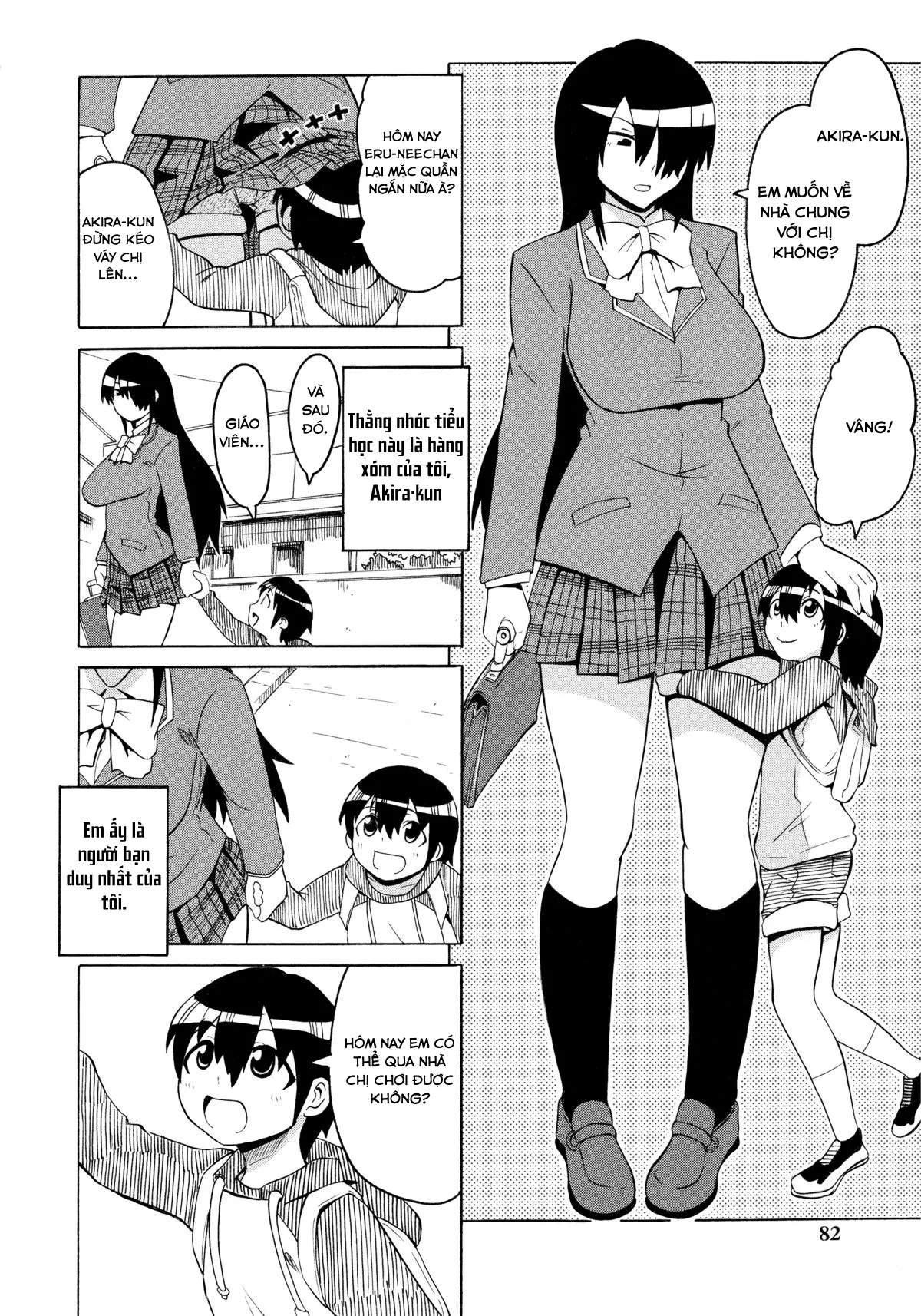HentaiVN.net - Ảnh 3 - Cậu nhóc hàng xóm nghịch ngợm của tôi [High and low] - Chap 1 - Bà chị hàng xóm