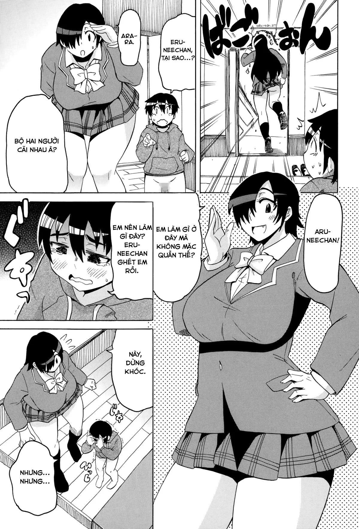 HentaiVN.net - Ảnh 4 - Cậu nhóc hàng xóm nghịch ngợm của tôi [High and low] - Chap 3 - Bà em của bà chị hàng xóm