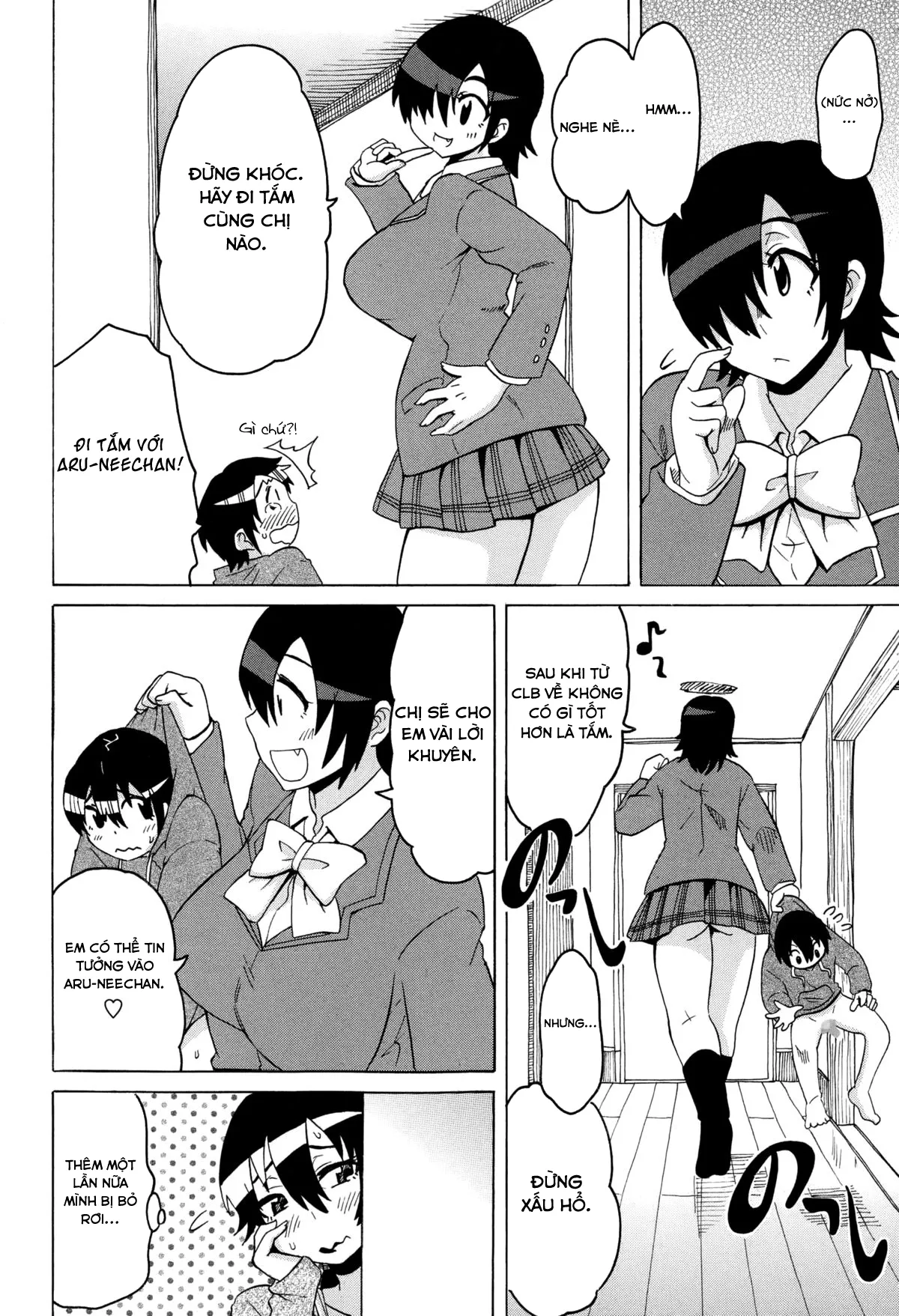 HentaiVN.net - Ảnh 5 - Cậu nhóc hàng xóm nghịch ngợm của tôi [High and low] - Chap 3 - Bà em của bà chị hàng xóm