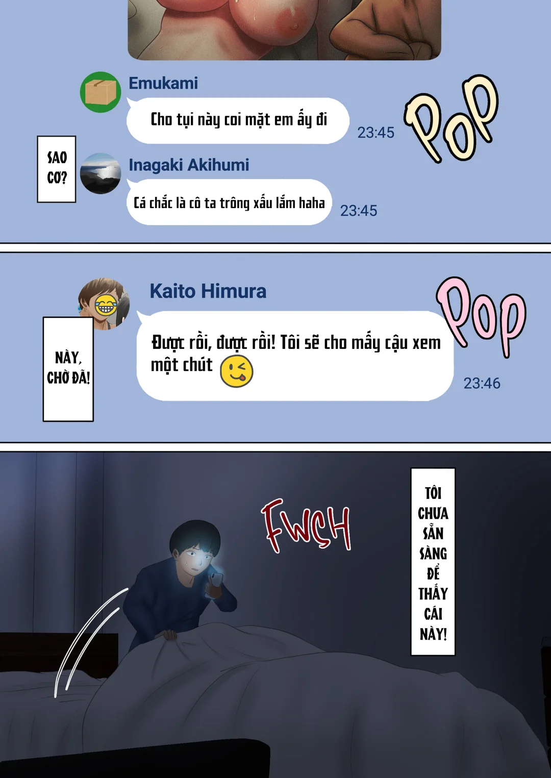HentaiVN.net - Ảnh 16 - Đoạn clip của bạn gái trong nhóm chat NTR - Oneshot