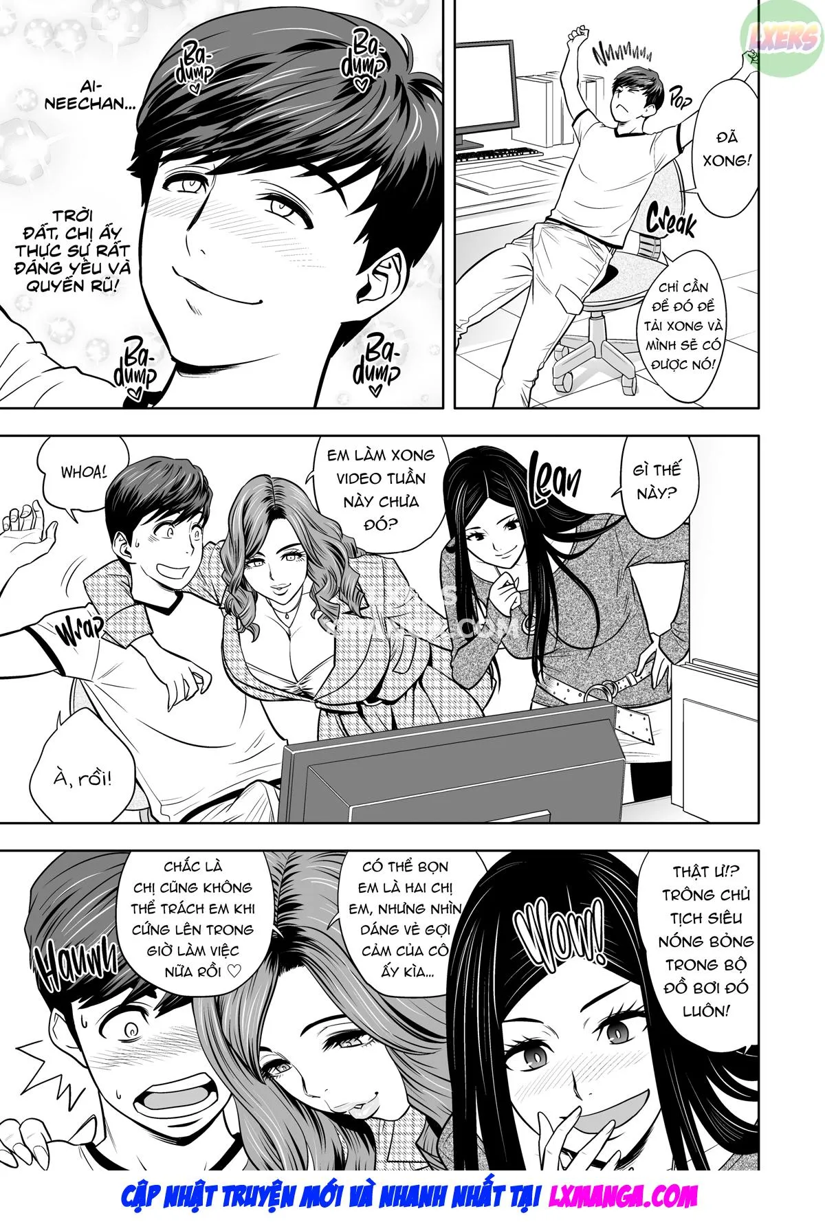 HentaiVN.net - Ảnh 21 - Gal Boss and the Harem Office - Chap 1